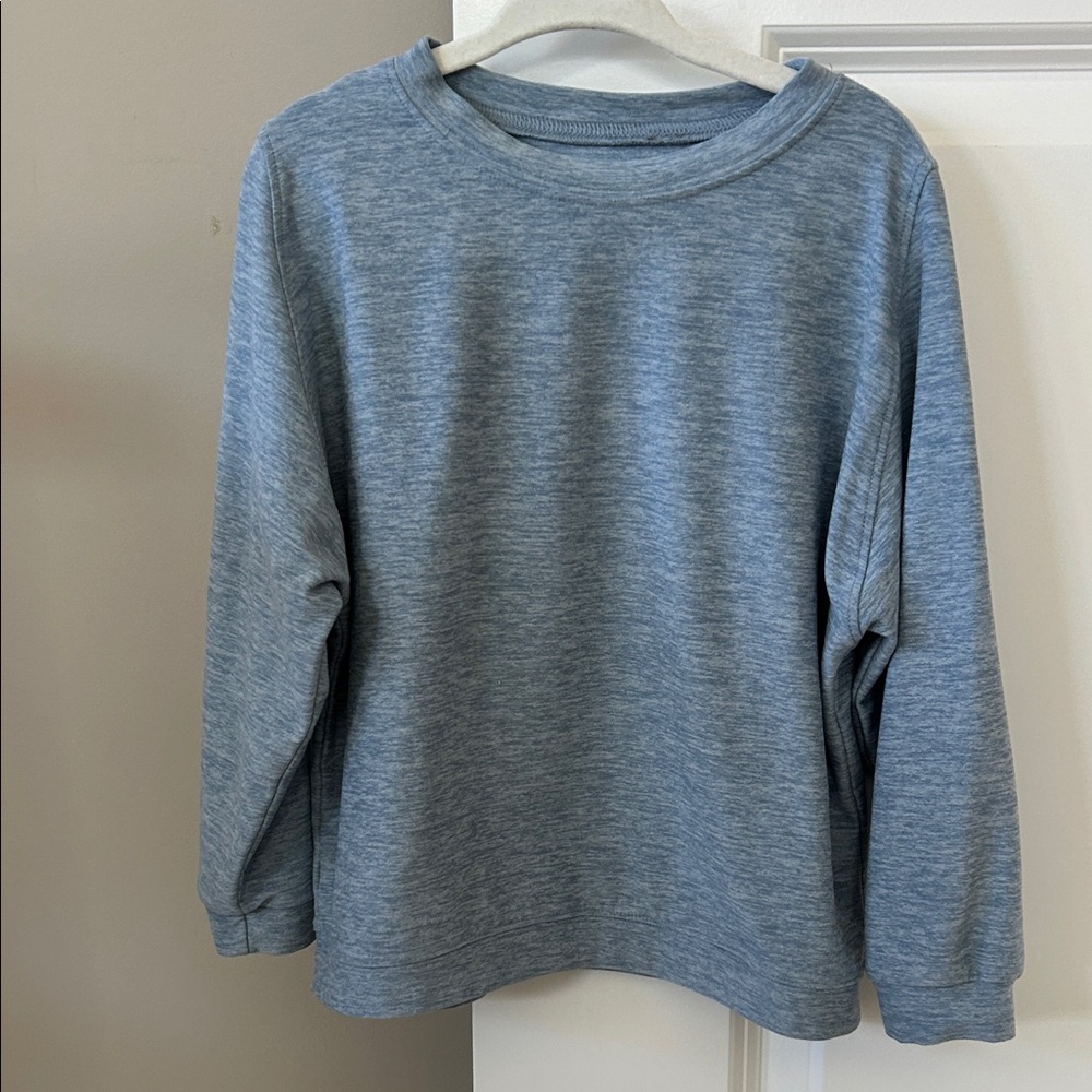 Outdoor Voices CloudKnit Breathable, Cozy Sweatshirt/Top Blue w MEASUREMENTS 4T